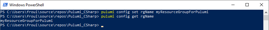 pulumy config
